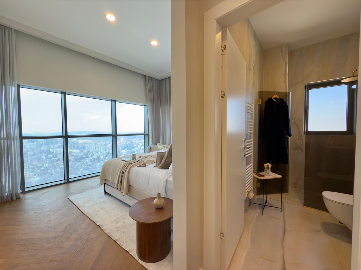 The Master Suite and its adjoining bathroom