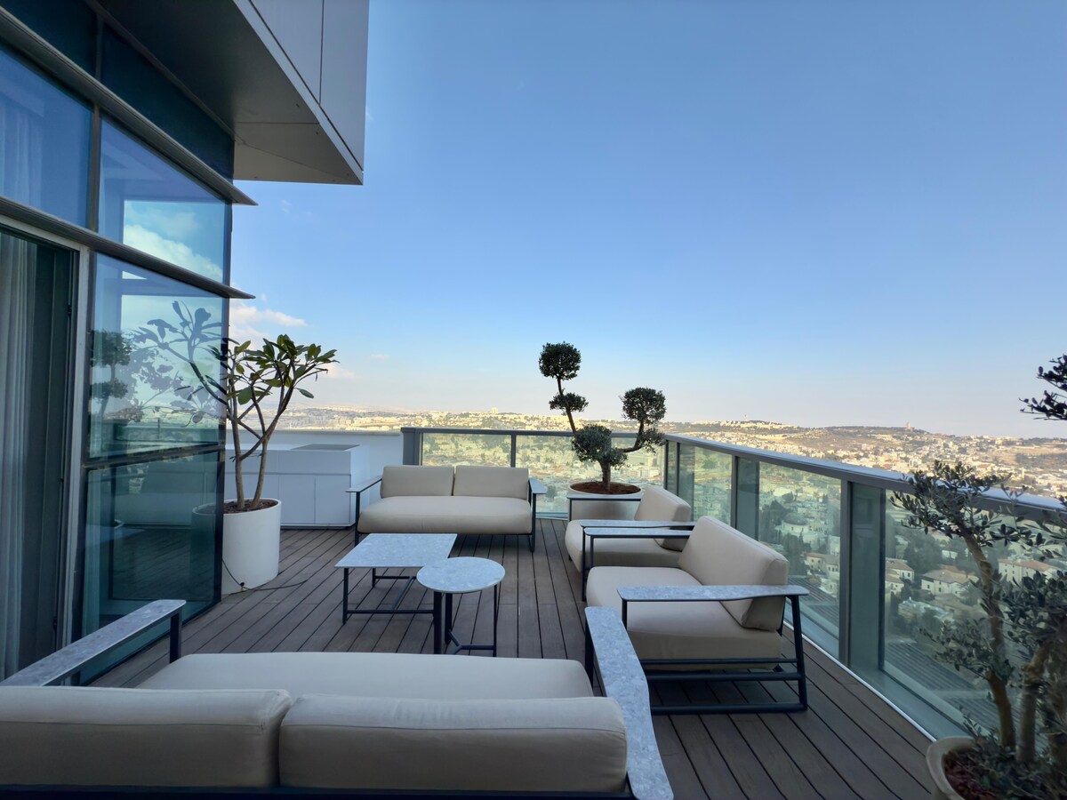 The private terrace above Jerusalem